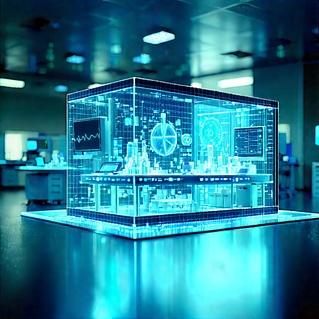 Healthcare Technology In Research Center With Image, There