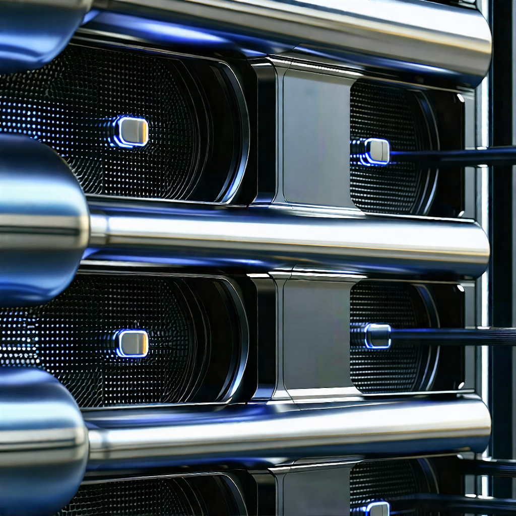 Close-up of cooling system