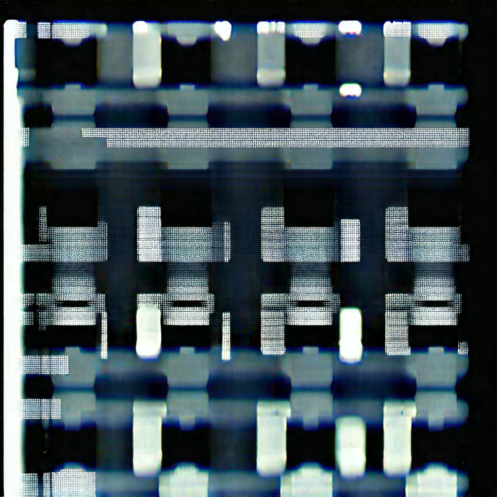 Close-up of sensor array