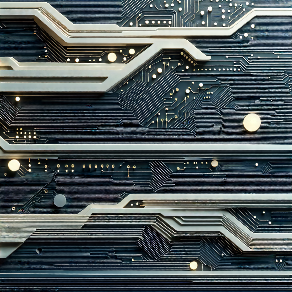 Circuit board with digital particles