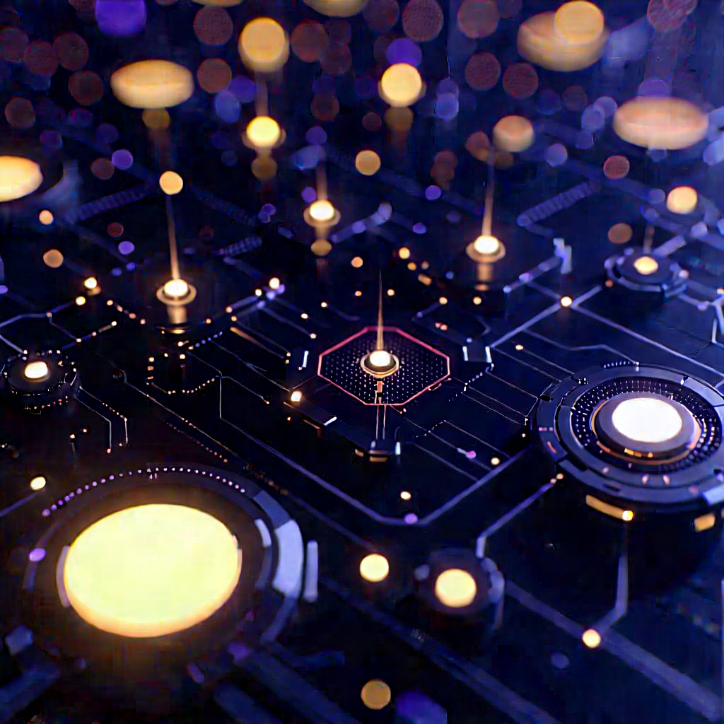 Close-up of sensor array