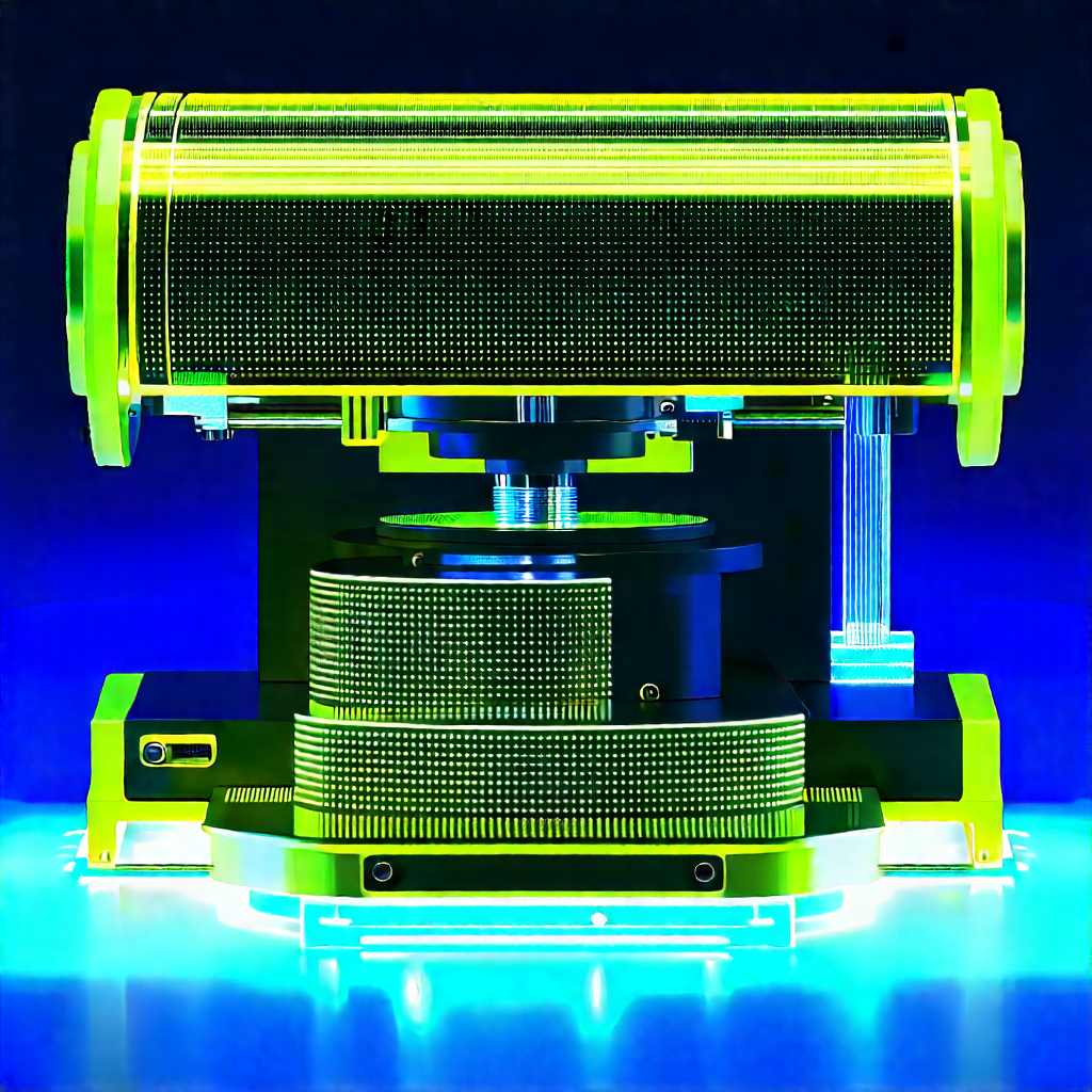 3d printer with blue light (glow:1.4)