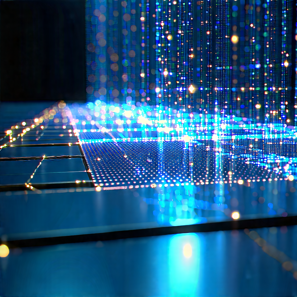 Close-up of sensor array