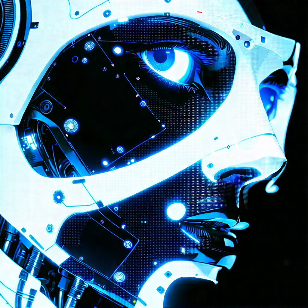 Robot with holographic projection