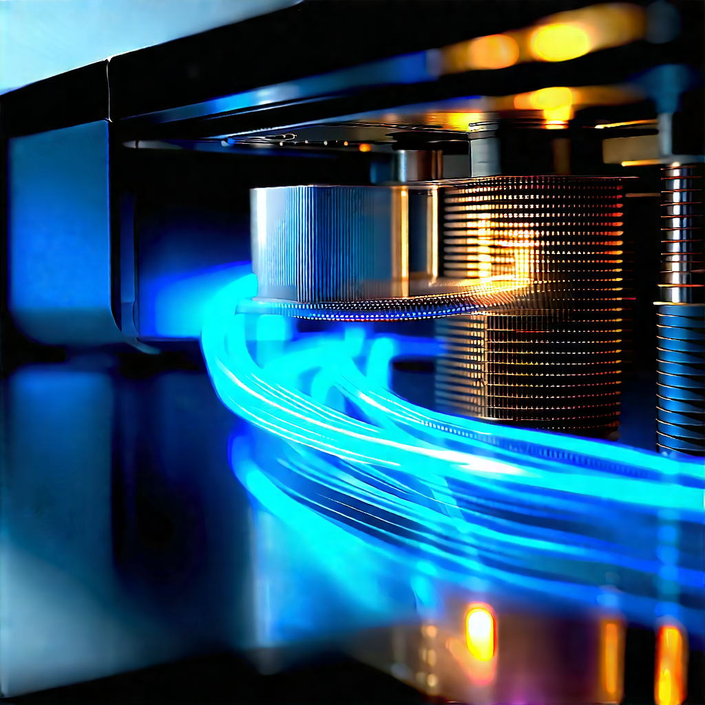 Close-up of cooling system