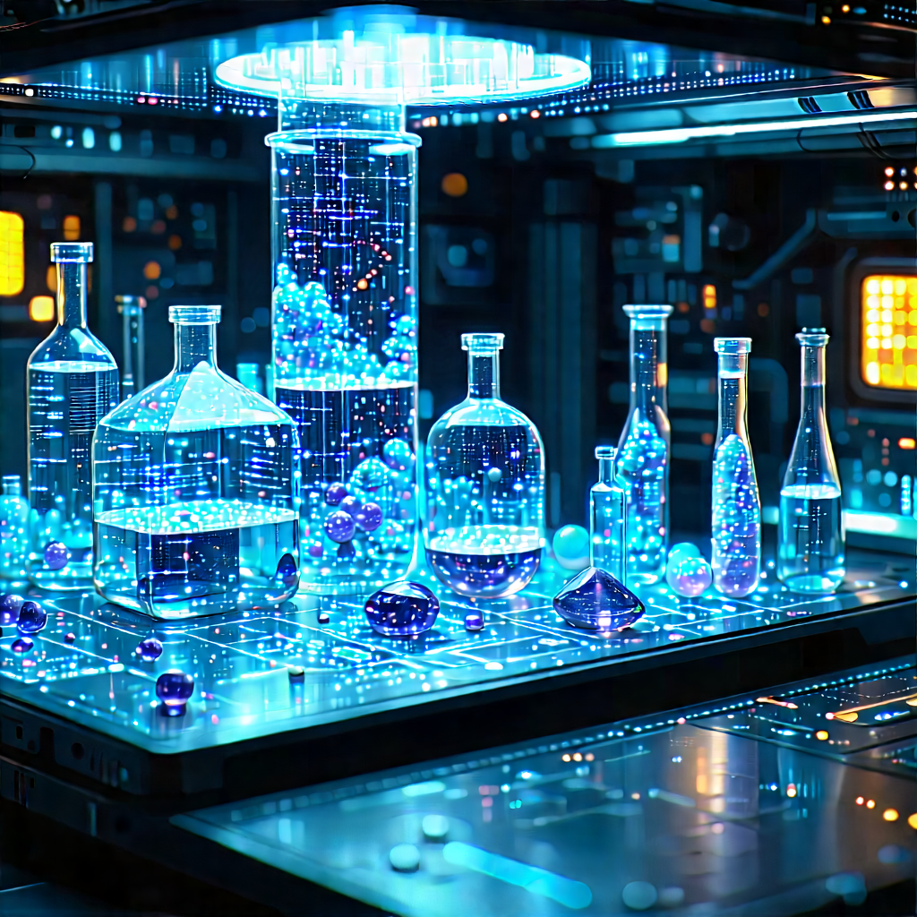 Futuristic research laboratory