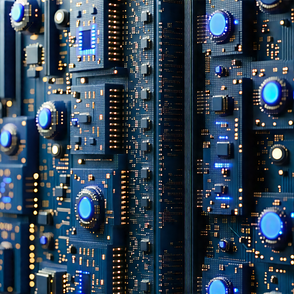 Close-up of sensor array