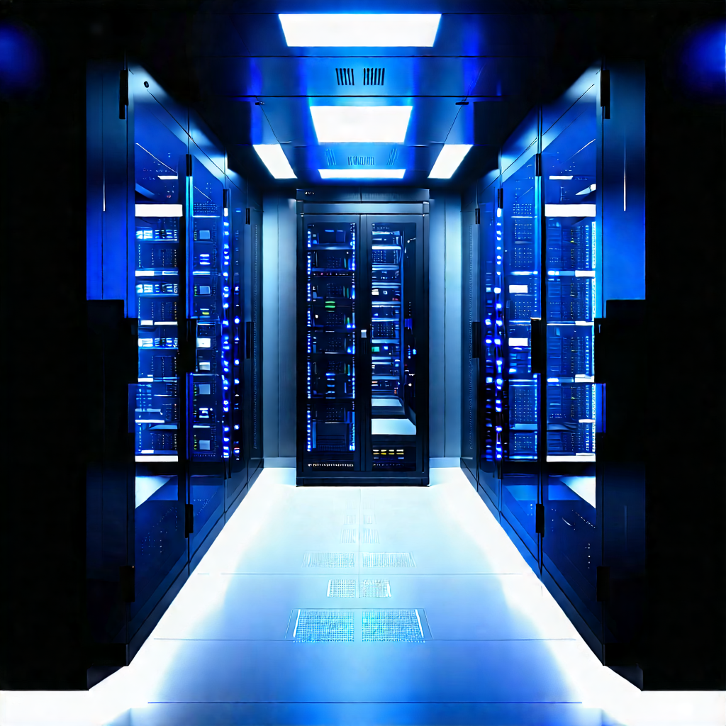 Futuristic server room