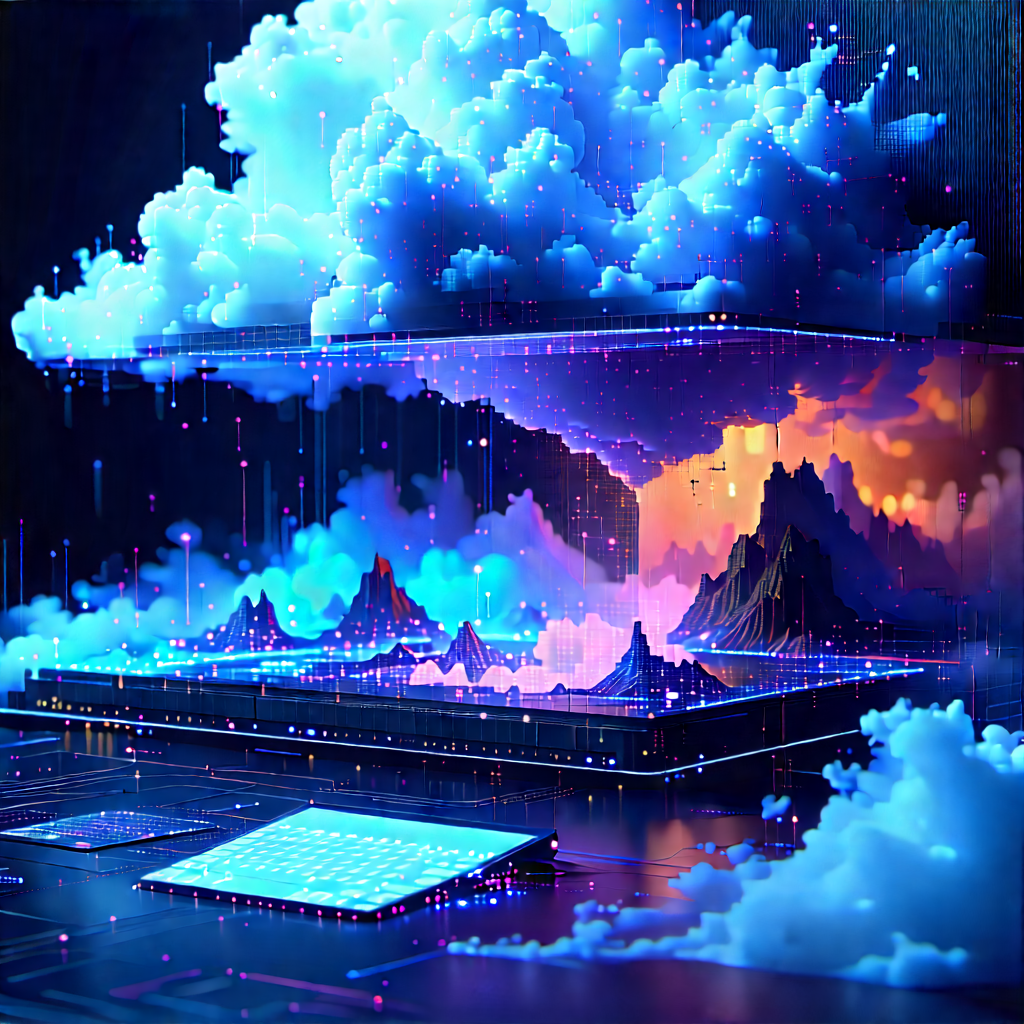 Cloud Computing Visualization With Image, There