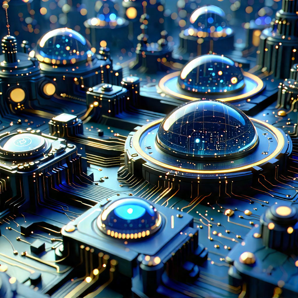 Close-up of sensor array