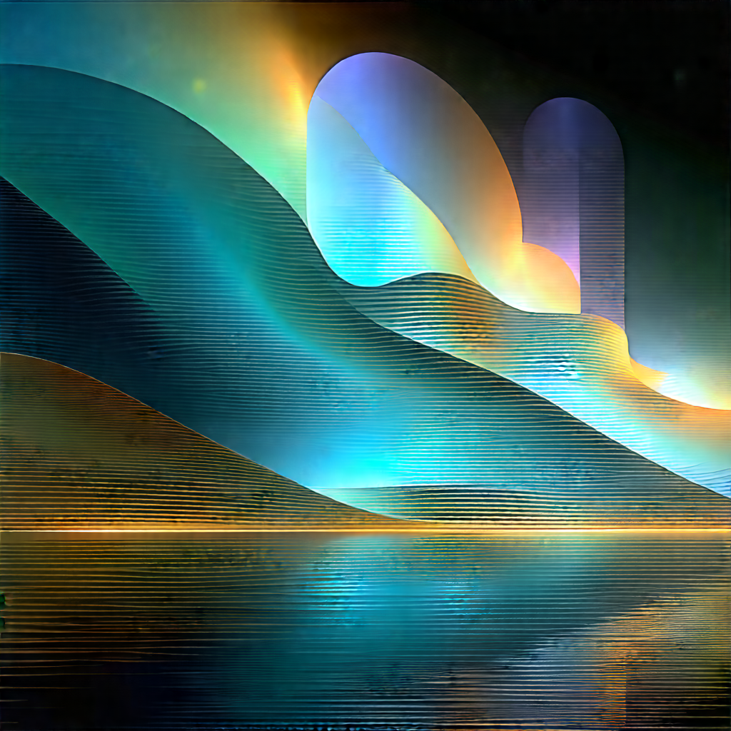 Futuristic innovation hub