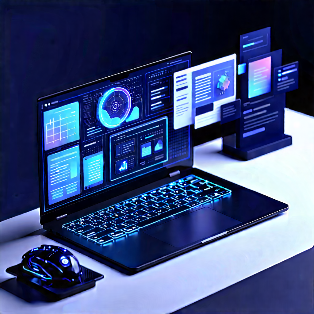 Laptop With User Interface With Laptop Computer