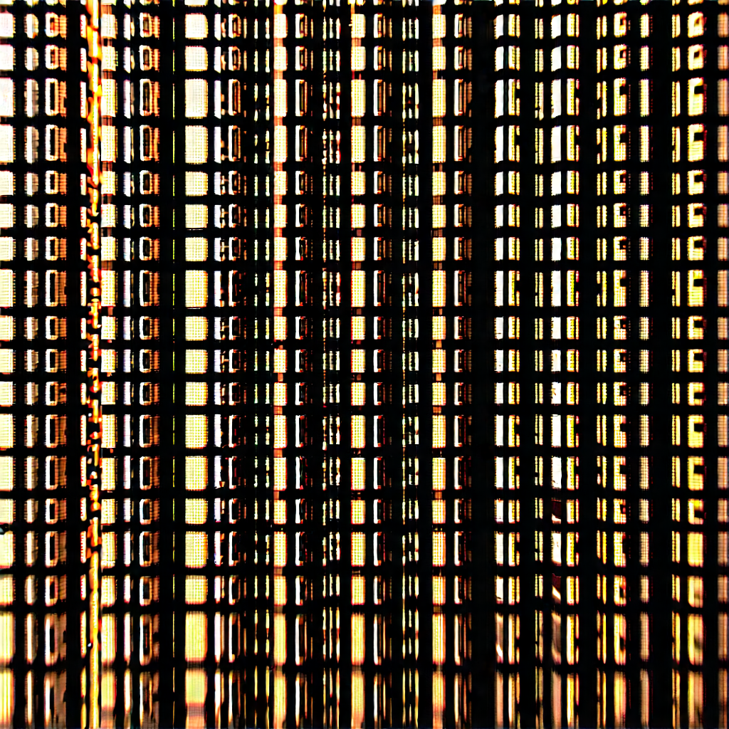 Close-up of sensor array