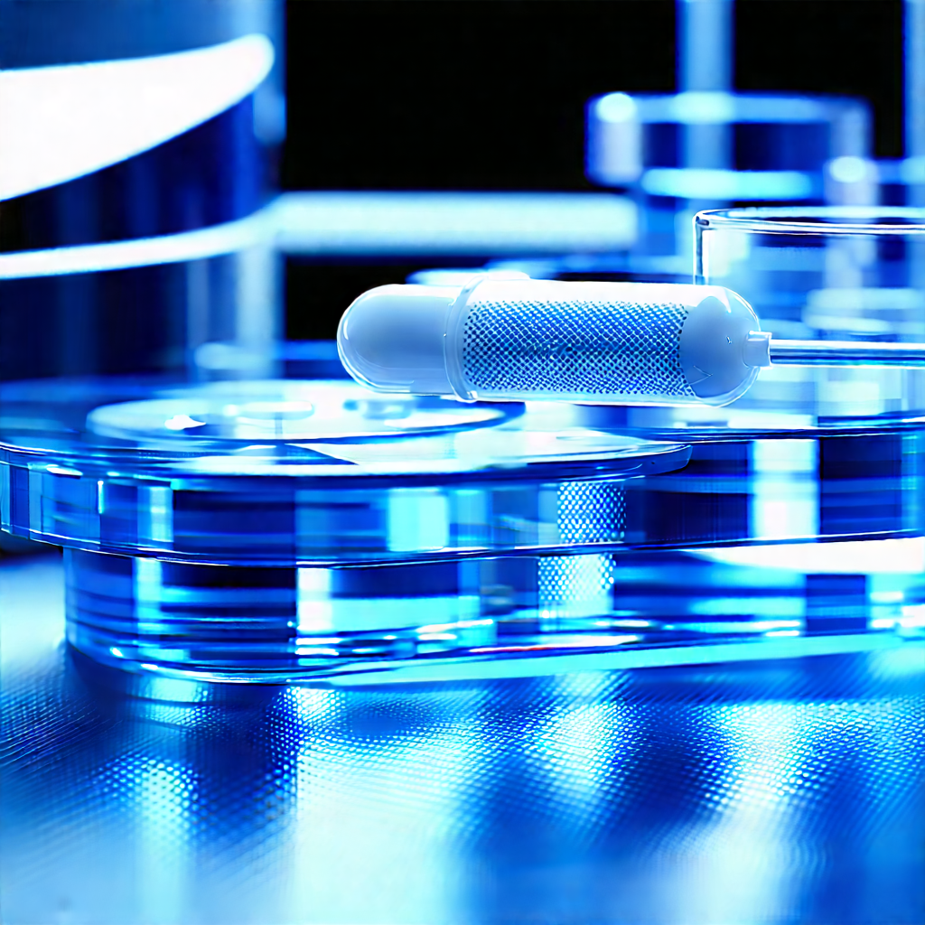 Healthcare Technology In Modern Laboratory With Blue White