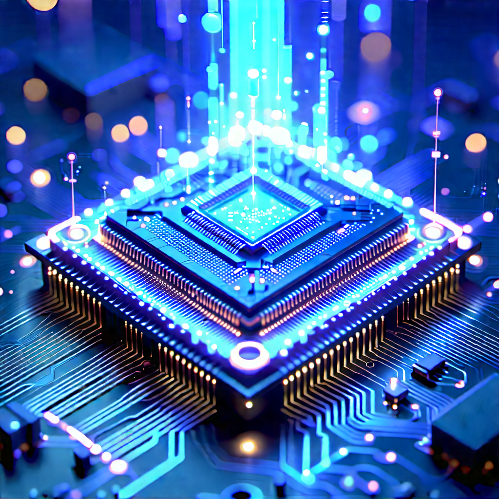 Microchip with holographic projection