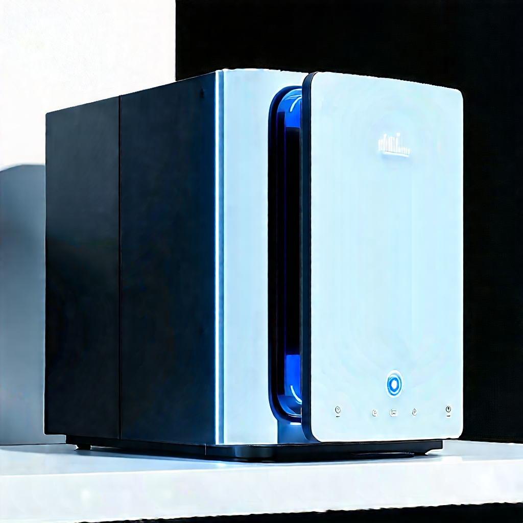Innovative Smart Appliance Design With Large Blue