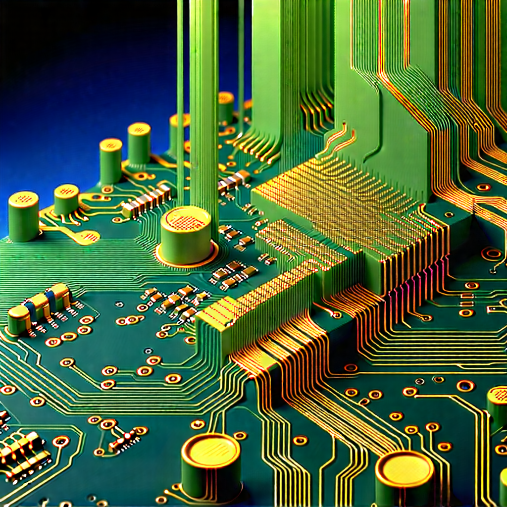 Close-up of electronic circuit