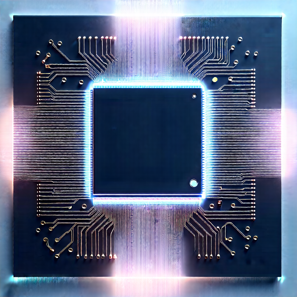 Microchip with holographic projection