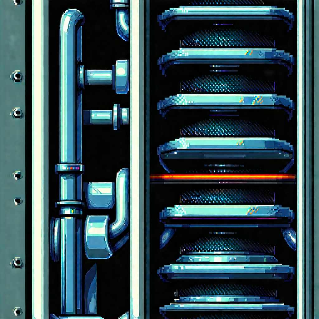Close-up of cooling system
