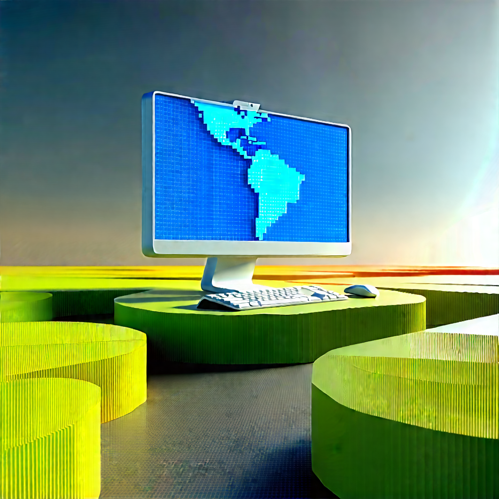 Educational Technology In Field Deployment With Computer Monitor