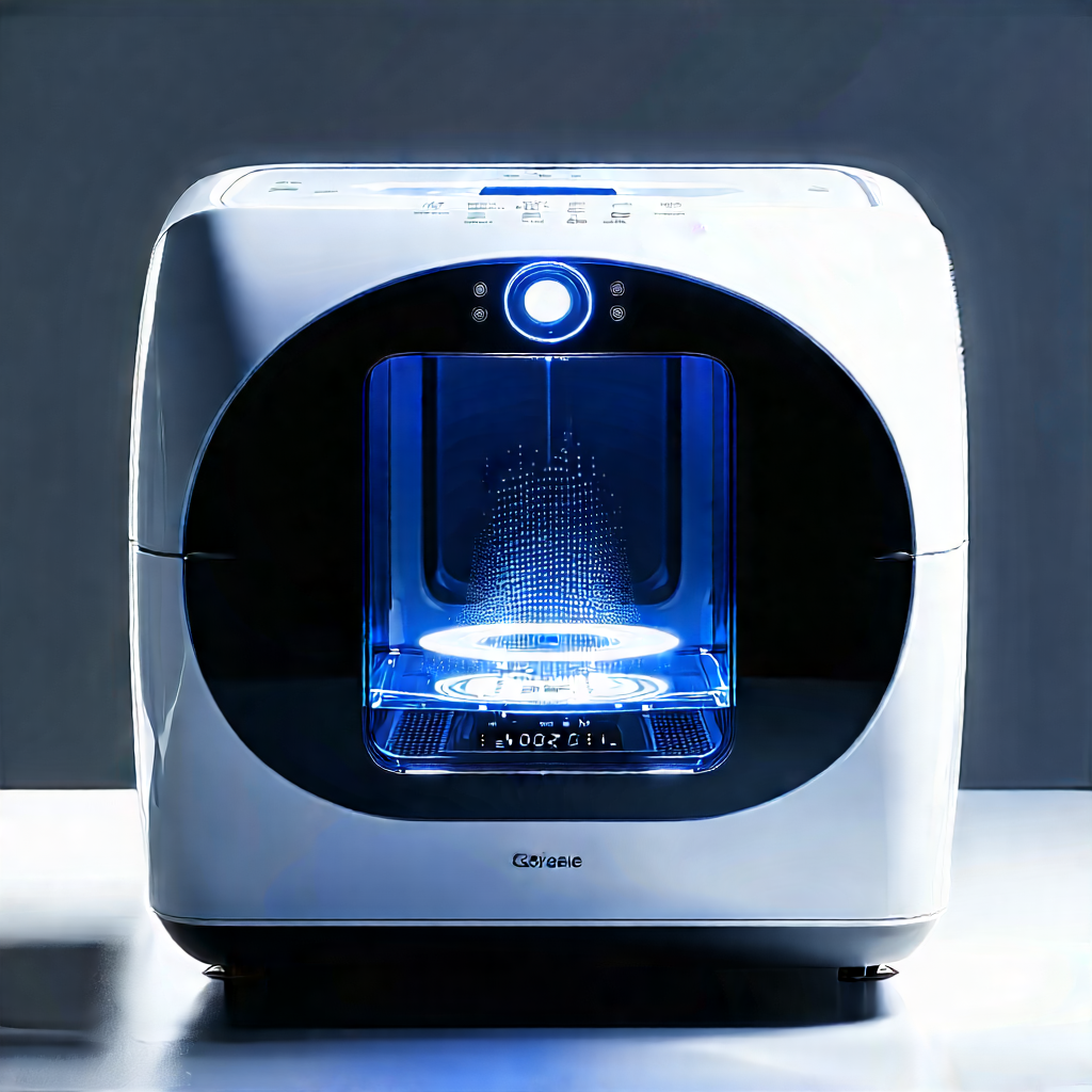 Innovative Smart Appliance Design With White Blue