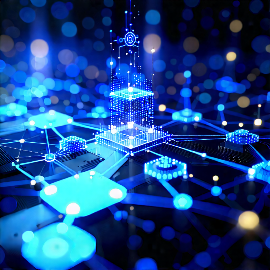 Blockchain Network Visualization With Image, There