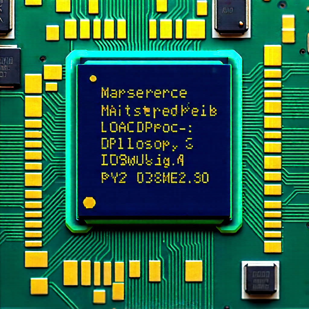 Close-up of microprocessor