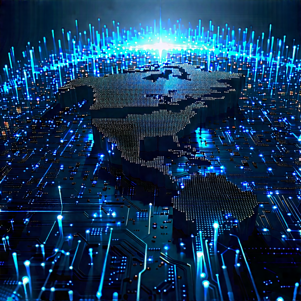 Big Data Visualization With Blue White