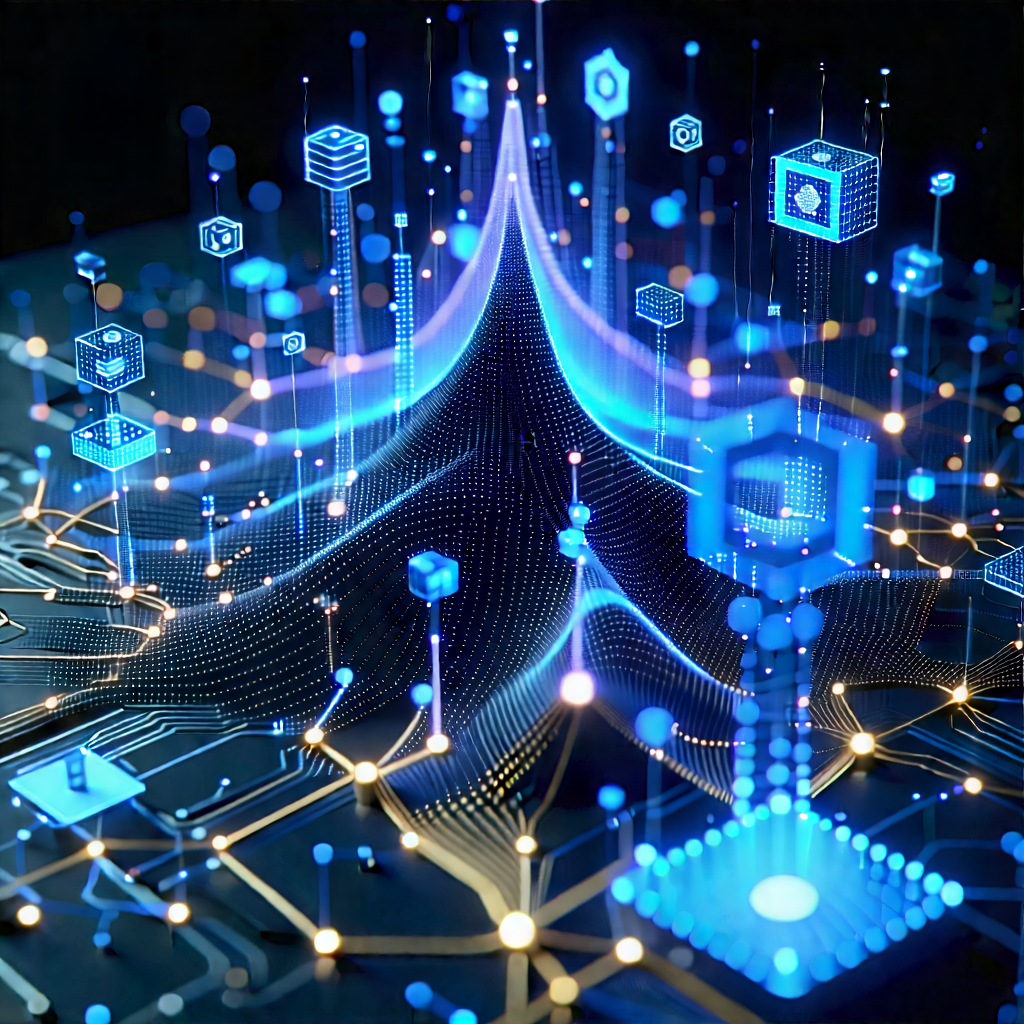 Blockchain Network Visualization With Black White