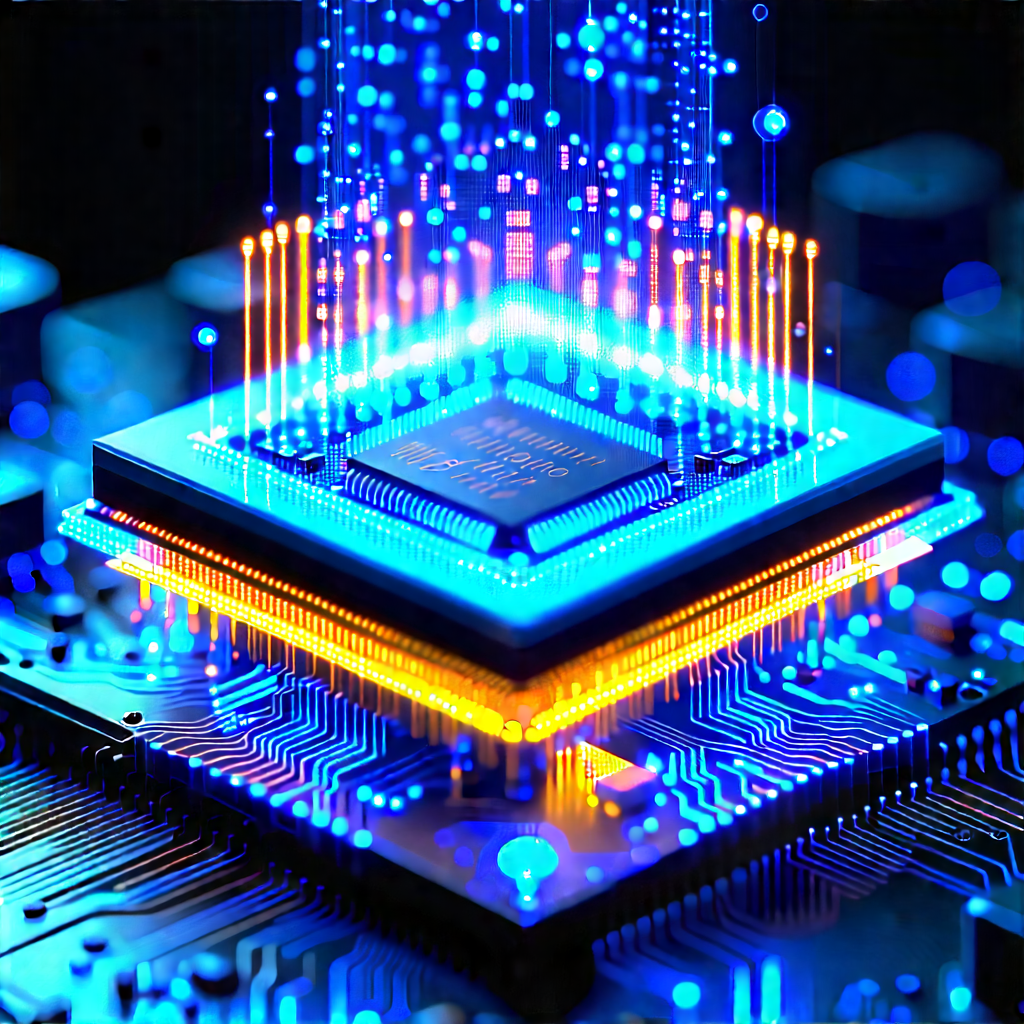 Microchip with holographic projection