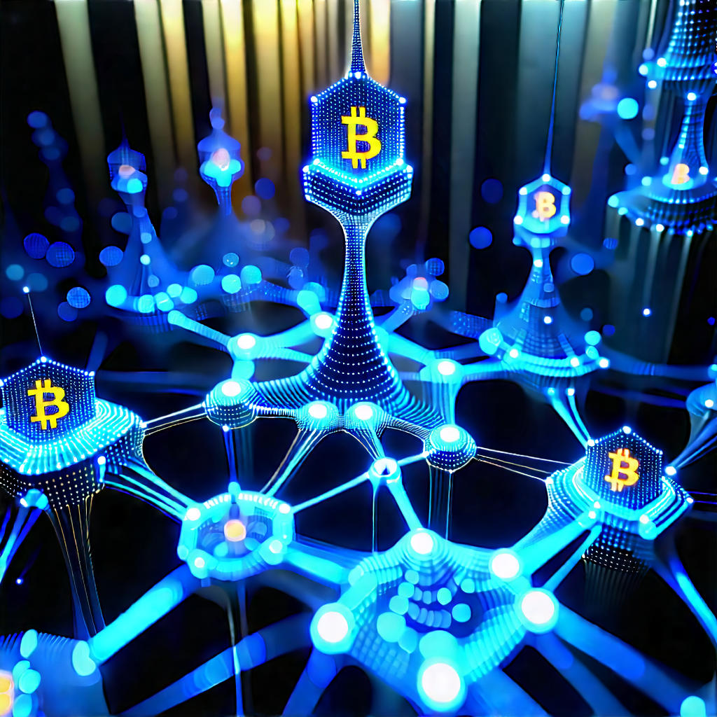 Blockchain Network Visualization With Image, There
