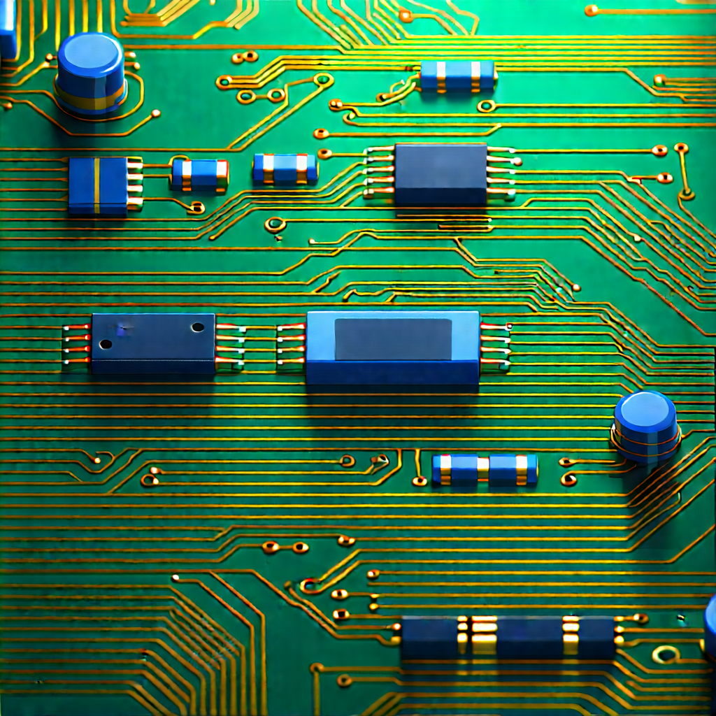 Close-up of electronic circuit