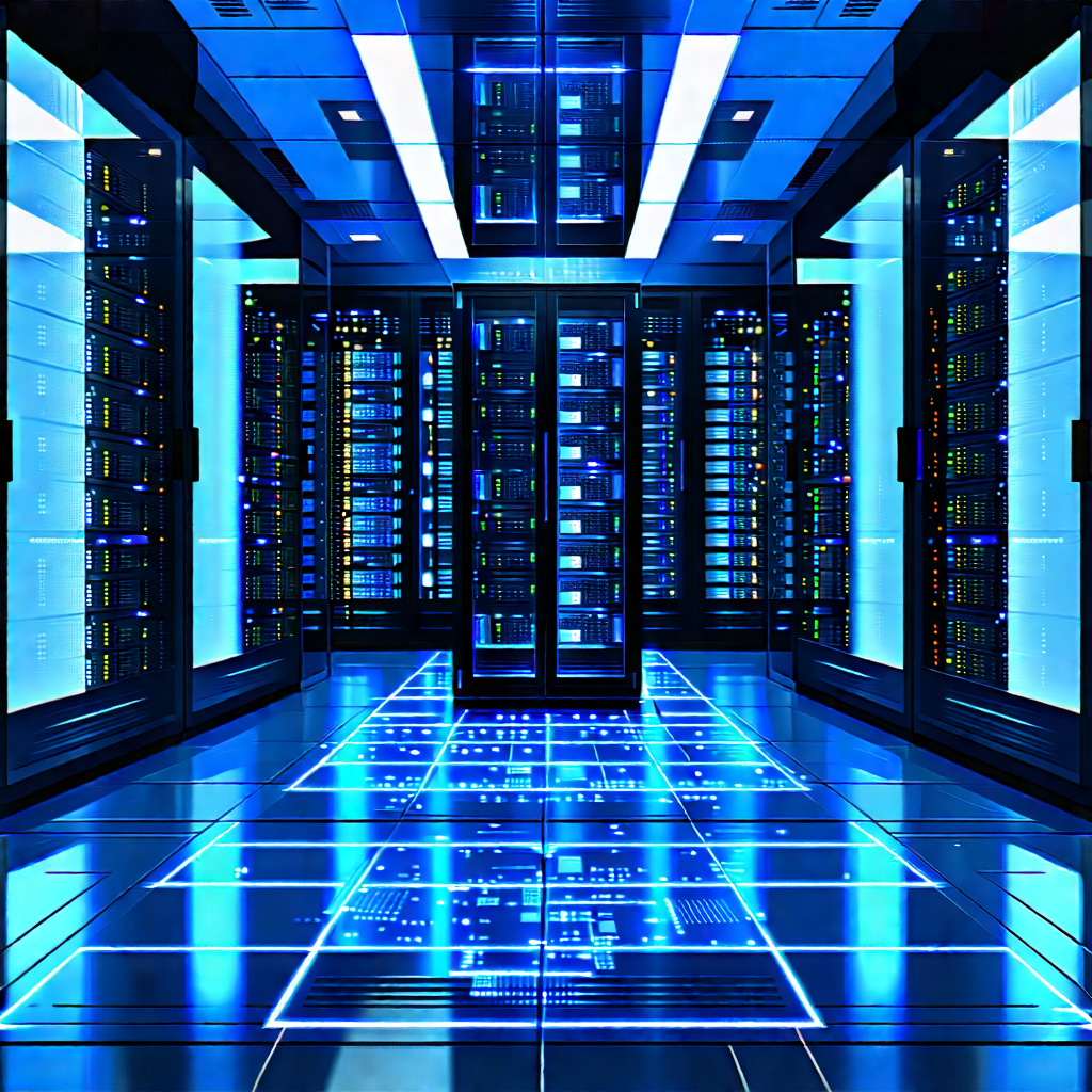 Futuristic server room