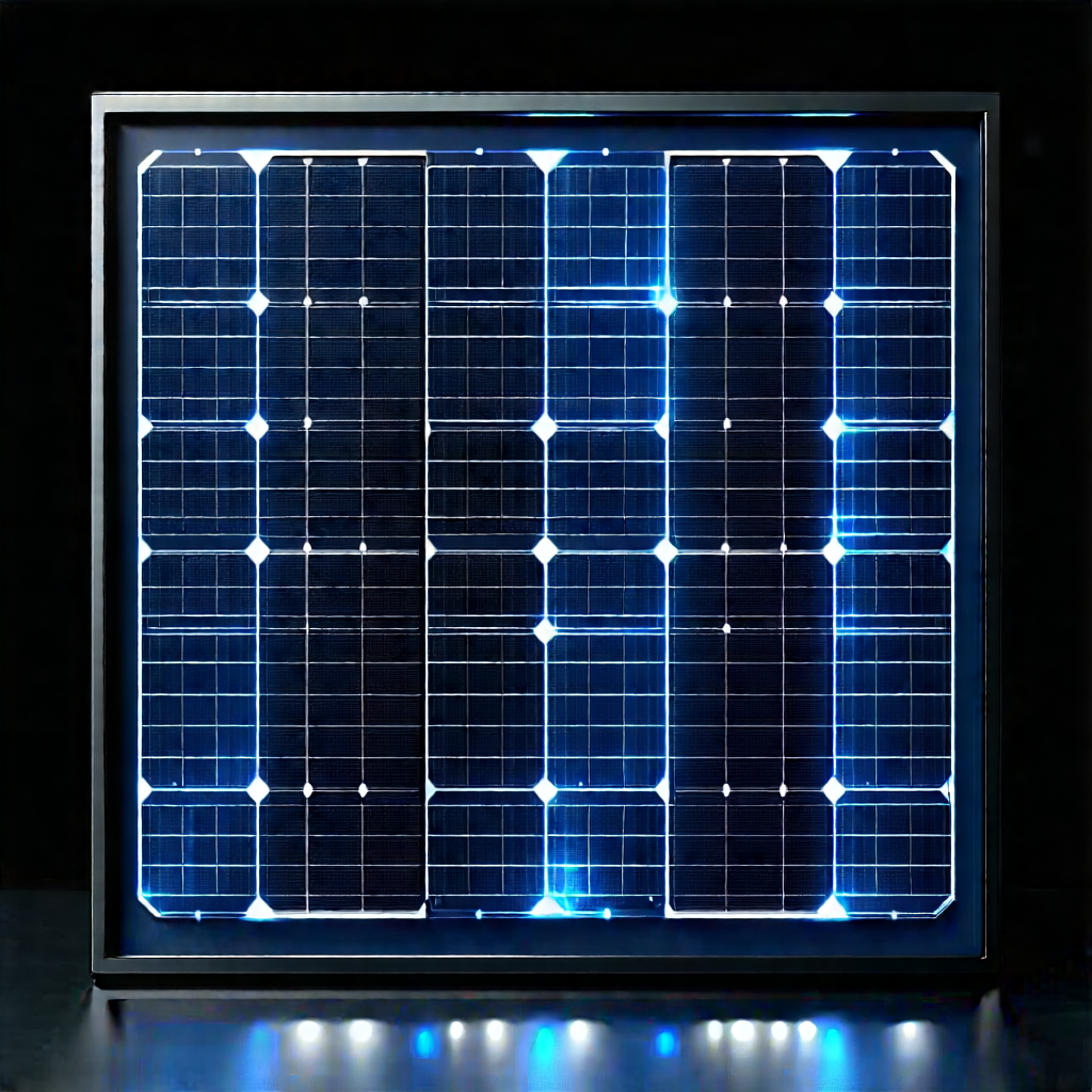 Solar panel with data streams