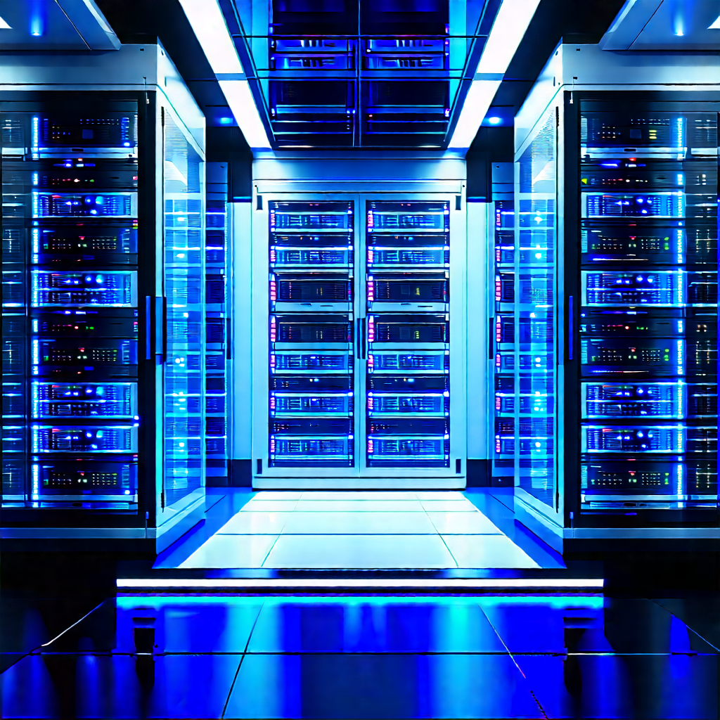 Futuristic server room