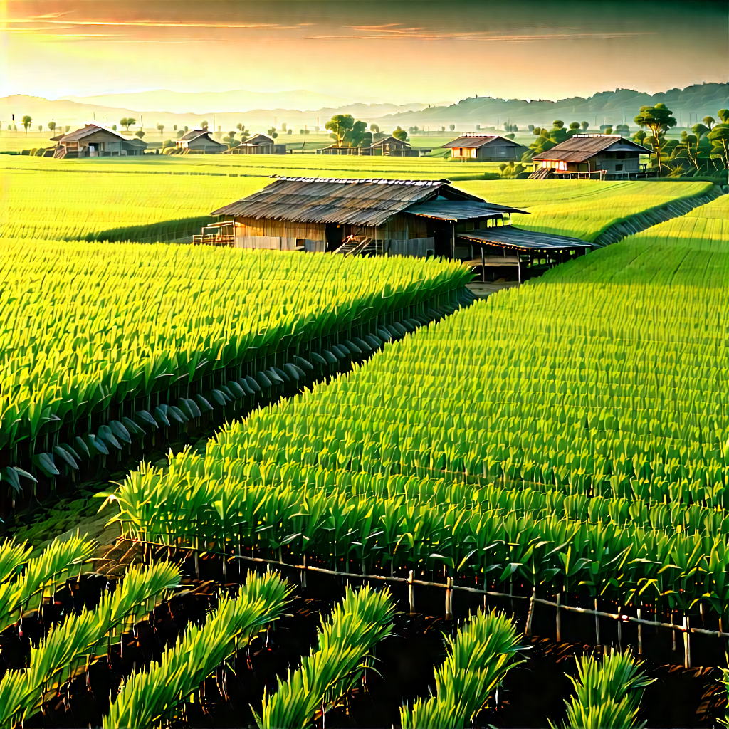 Agricultural Technology In (design:1.11) Studio With Large Field