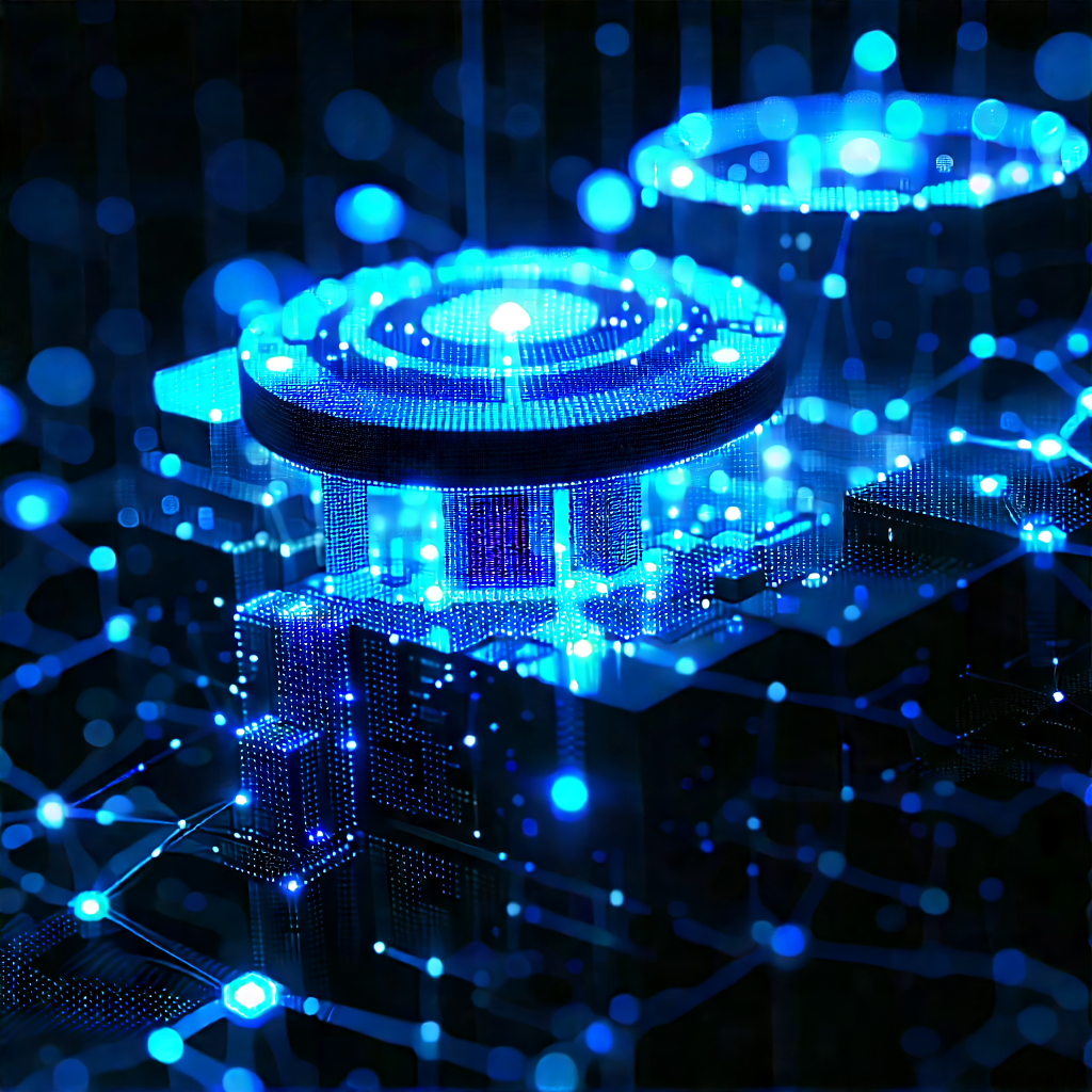Blockchain Network Visualization With Image, There