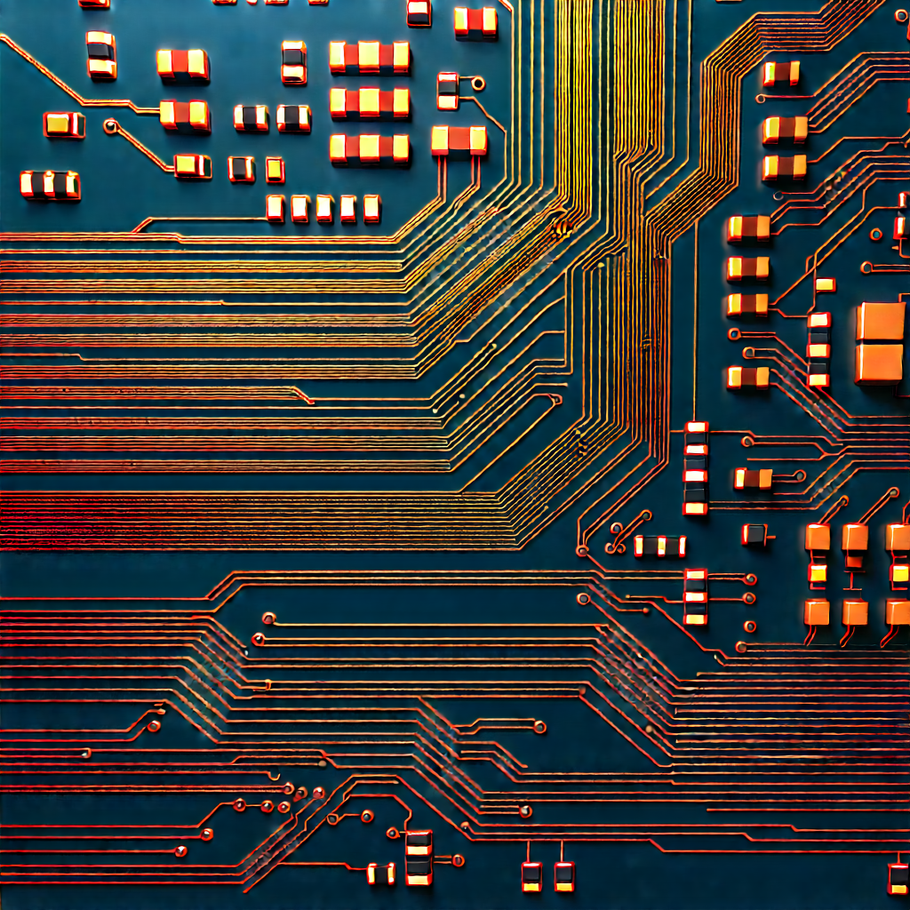 Circuit board with data streams