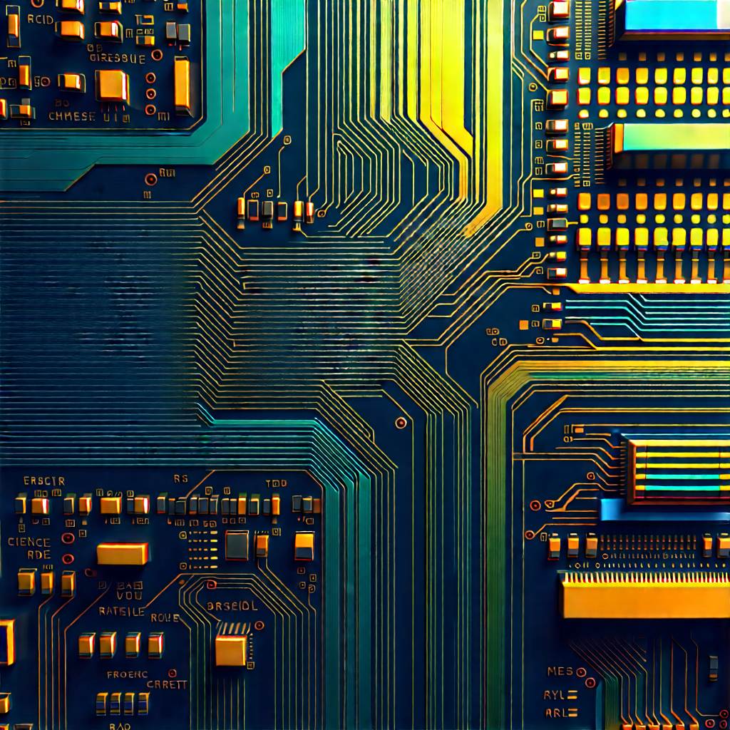 Close-up of electronic circuit