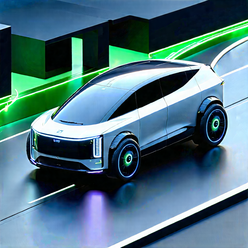Innovative Electric Vehicle Design With Futuristic Driving