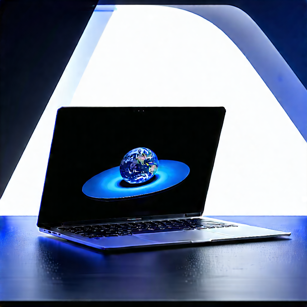 Laptop With Streaming Content With Laptop Computer