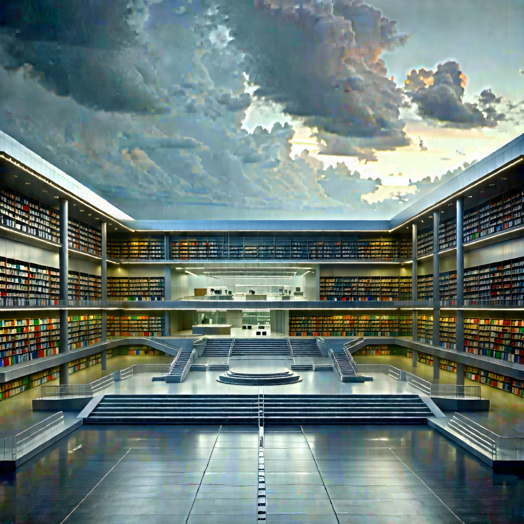 Educational Technology In Research Center With Large, Modern