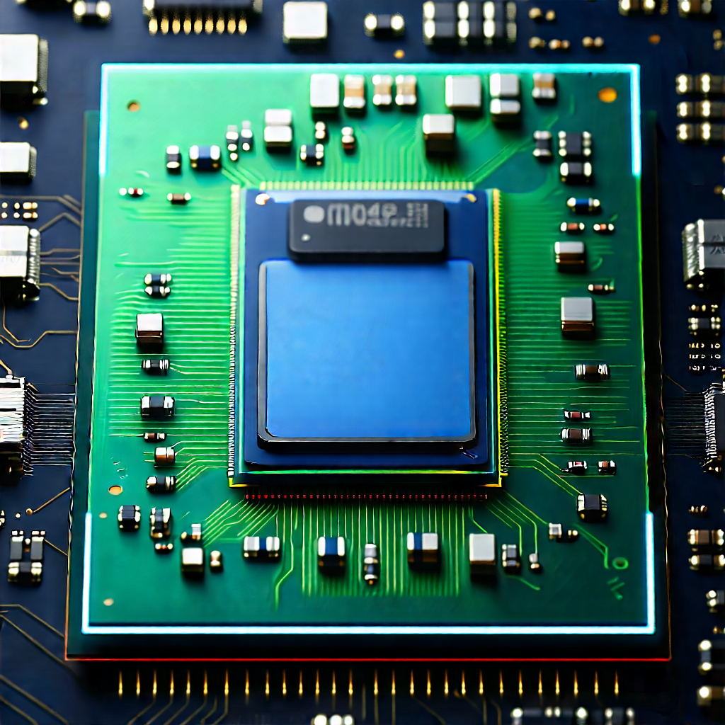 Close-up of microprocessor