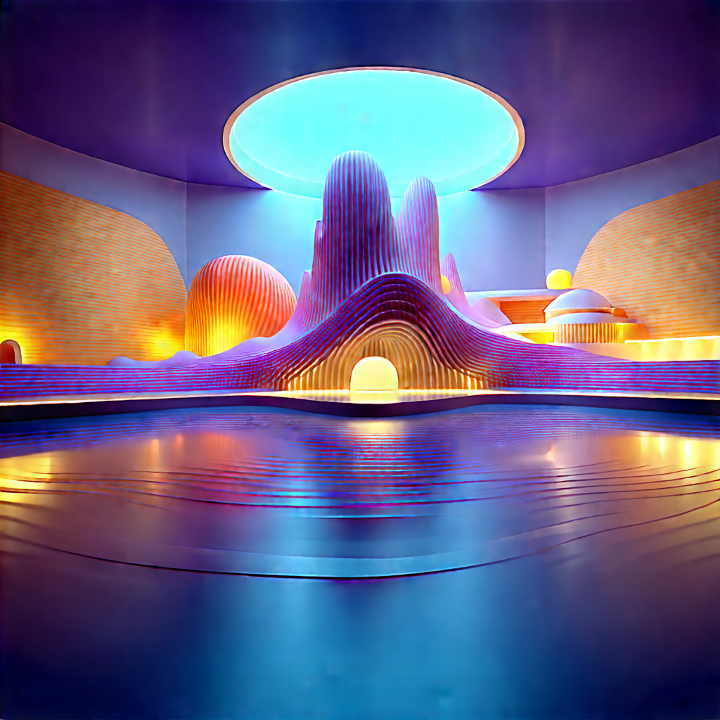Futuristic Innovation Hub With Futuristic Scene