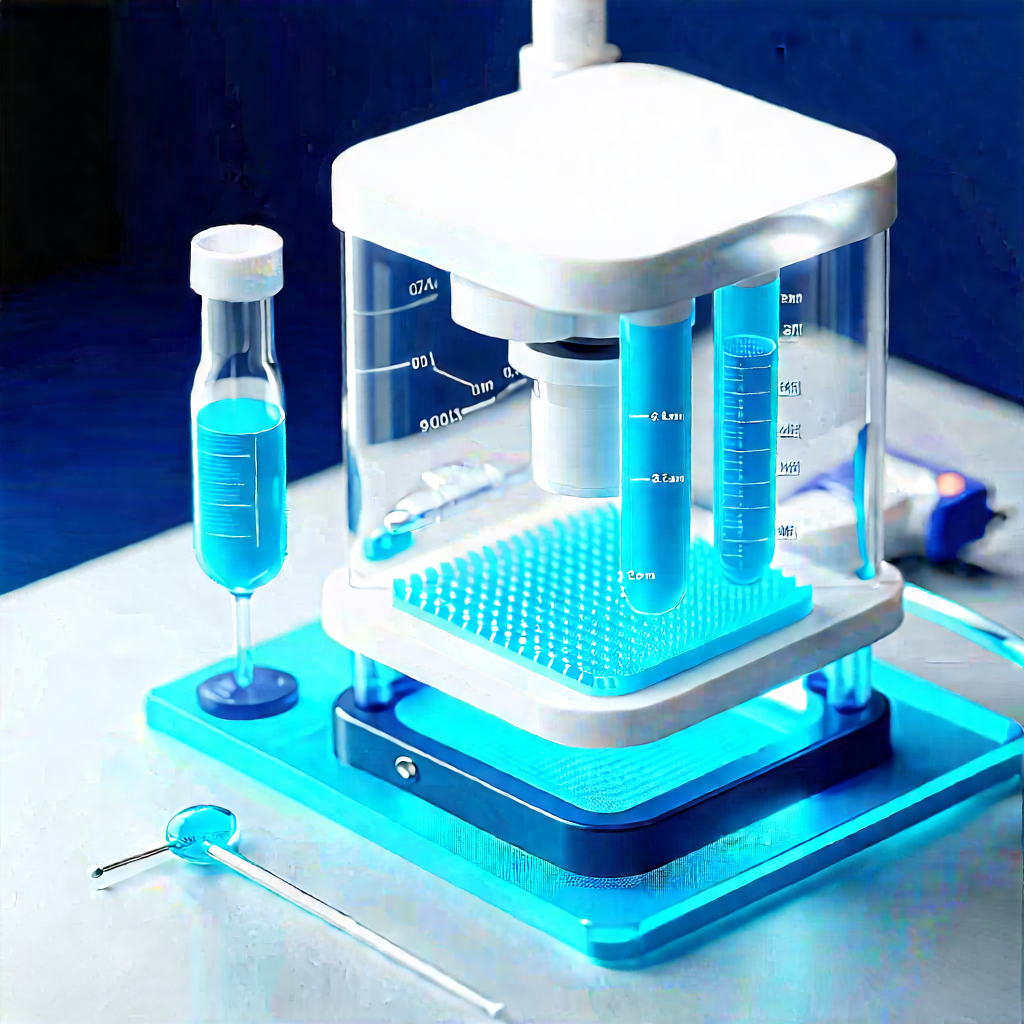 Healthcare Technology In Modern Laboratory With Blue White