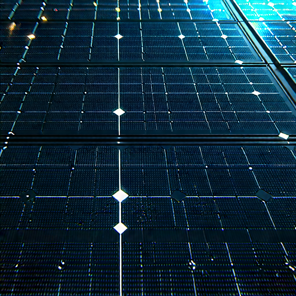 Solar panel with data streams