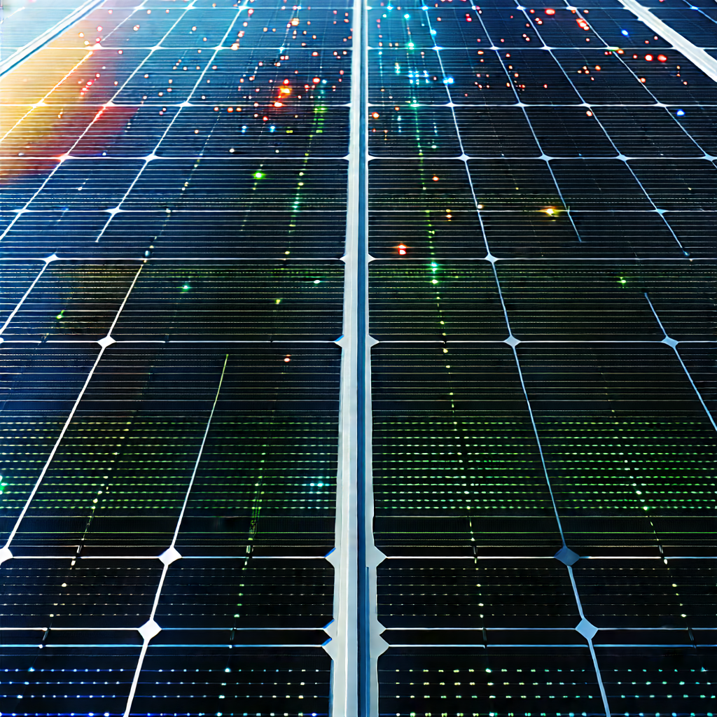 Solar panel with data streams