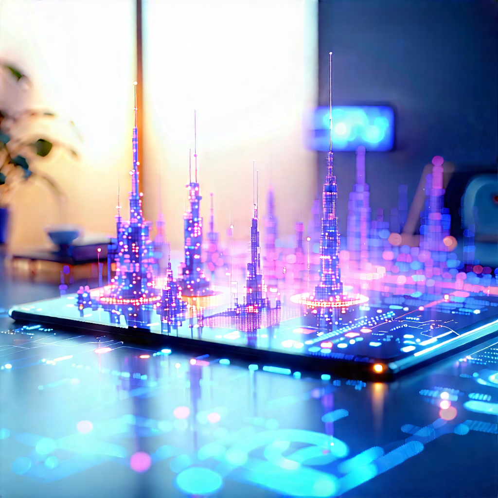 Healthcare Technology In Design Studio With Large, Blue,