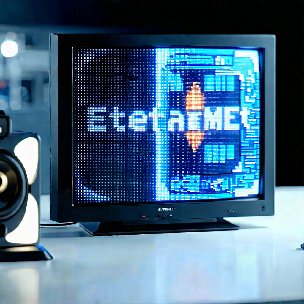 Entertainment Technology In Tech Office With Television Blue