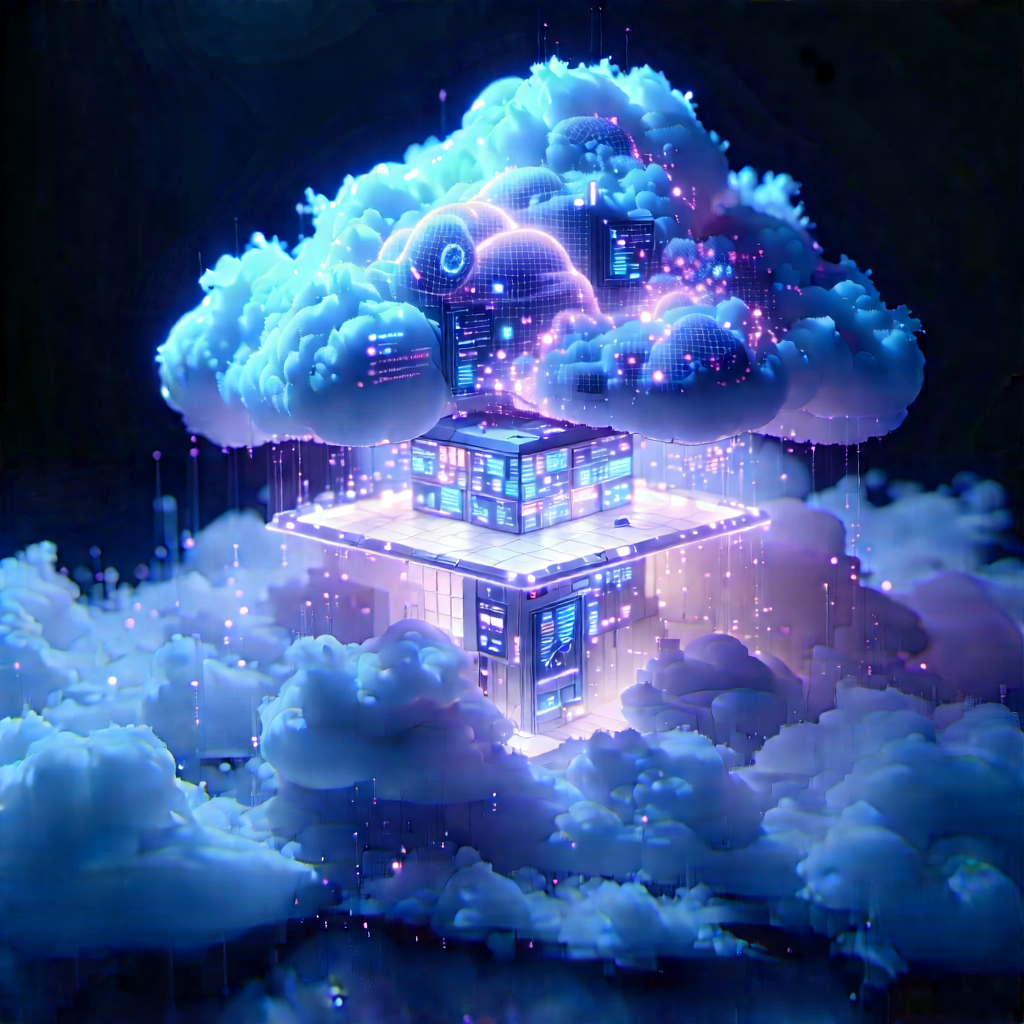 Cloud Computing Visualization With Image, There